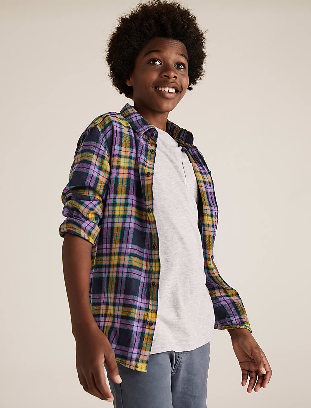 Cotton Checked Shirt (6-16 Yrs)