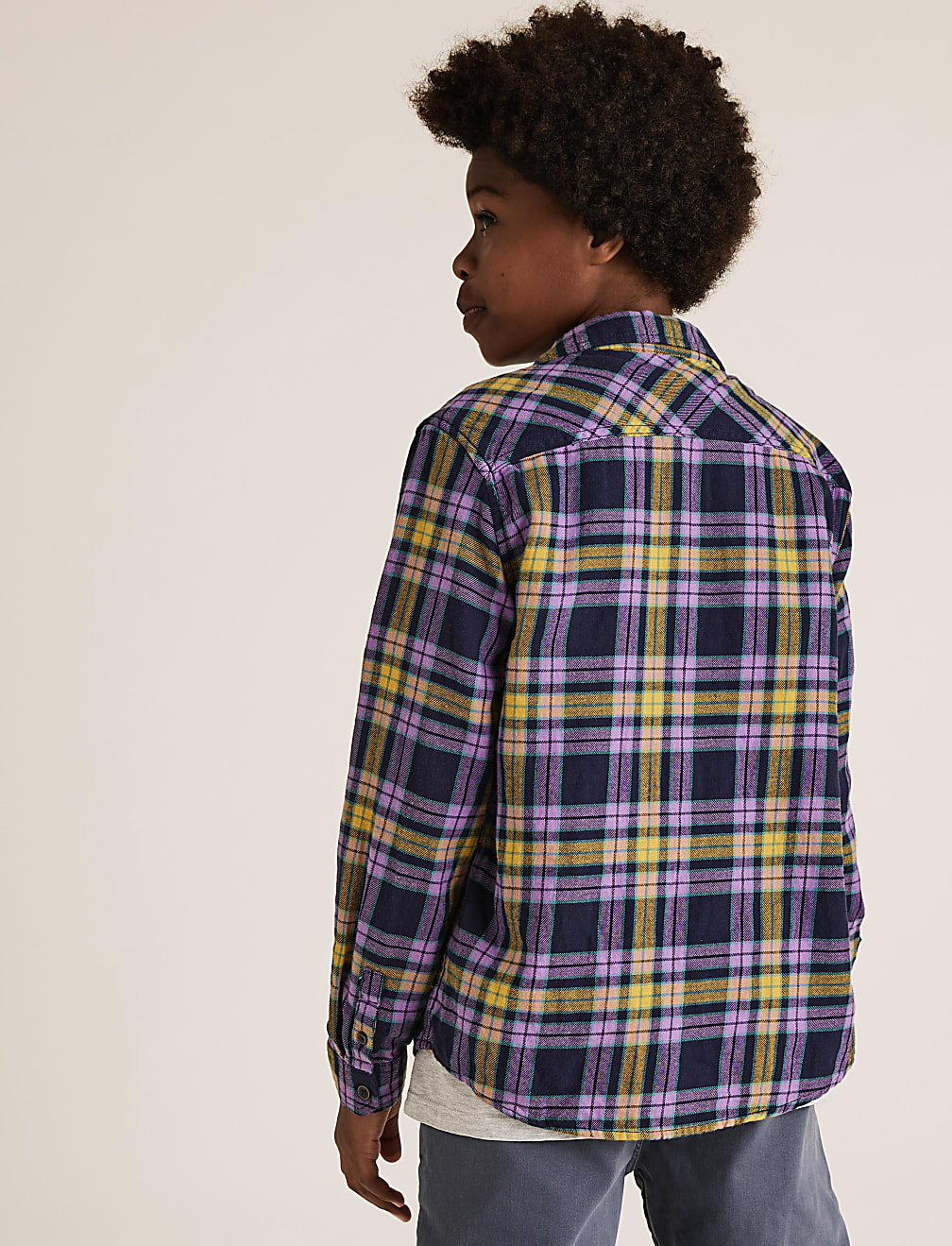 Cotton Checked Shirt (6-16 Yrs)