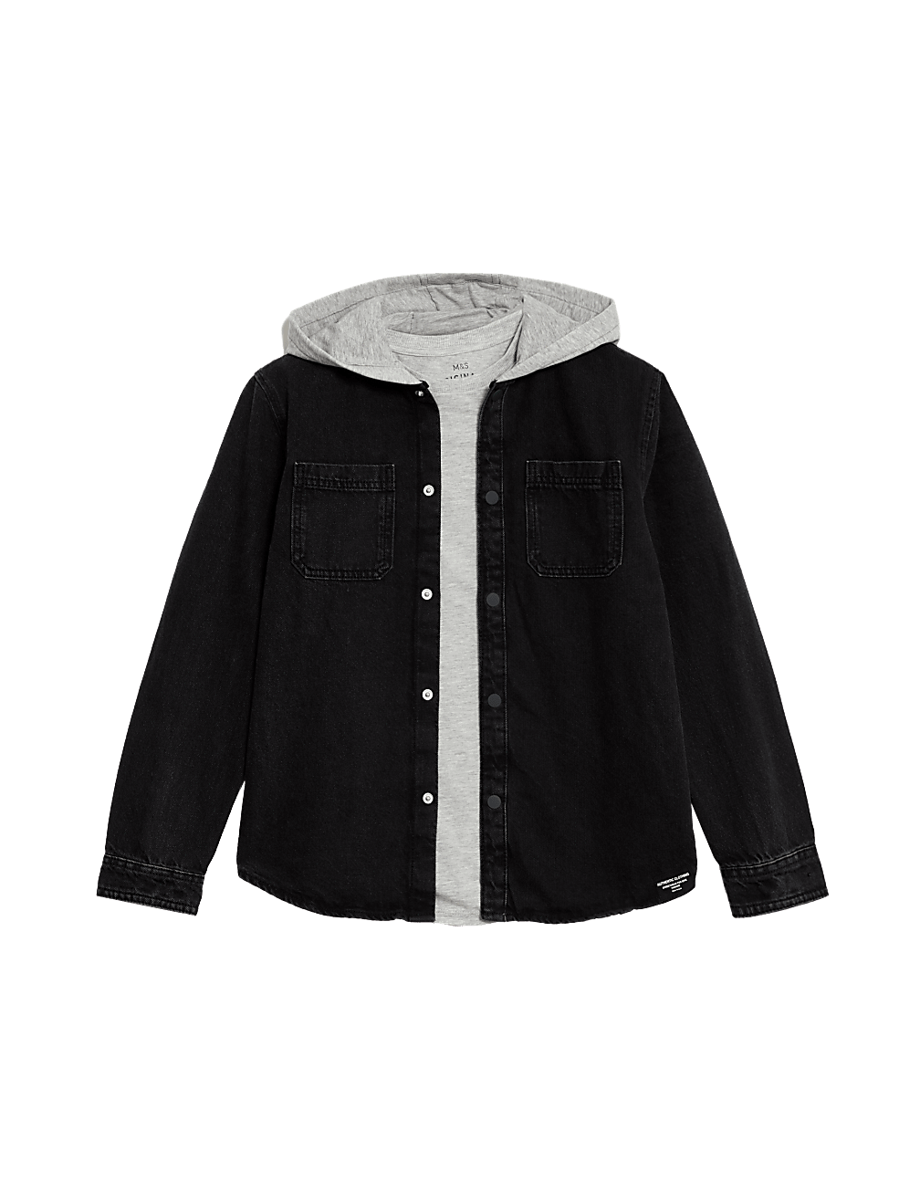 Denim Hooded Shacket (6-16 Yrs)