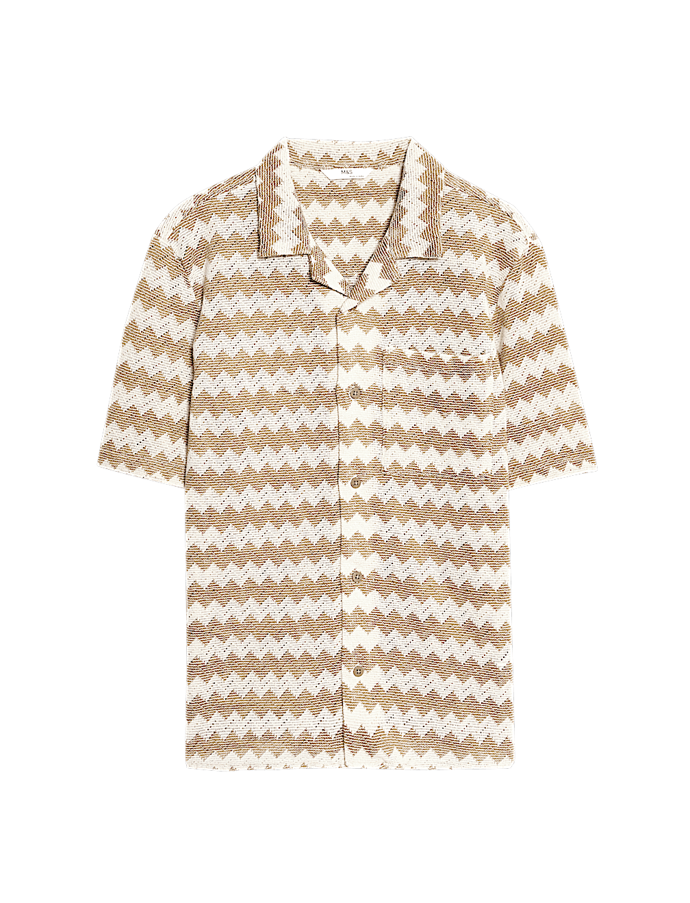 Chevron Patterned Knit Shirt