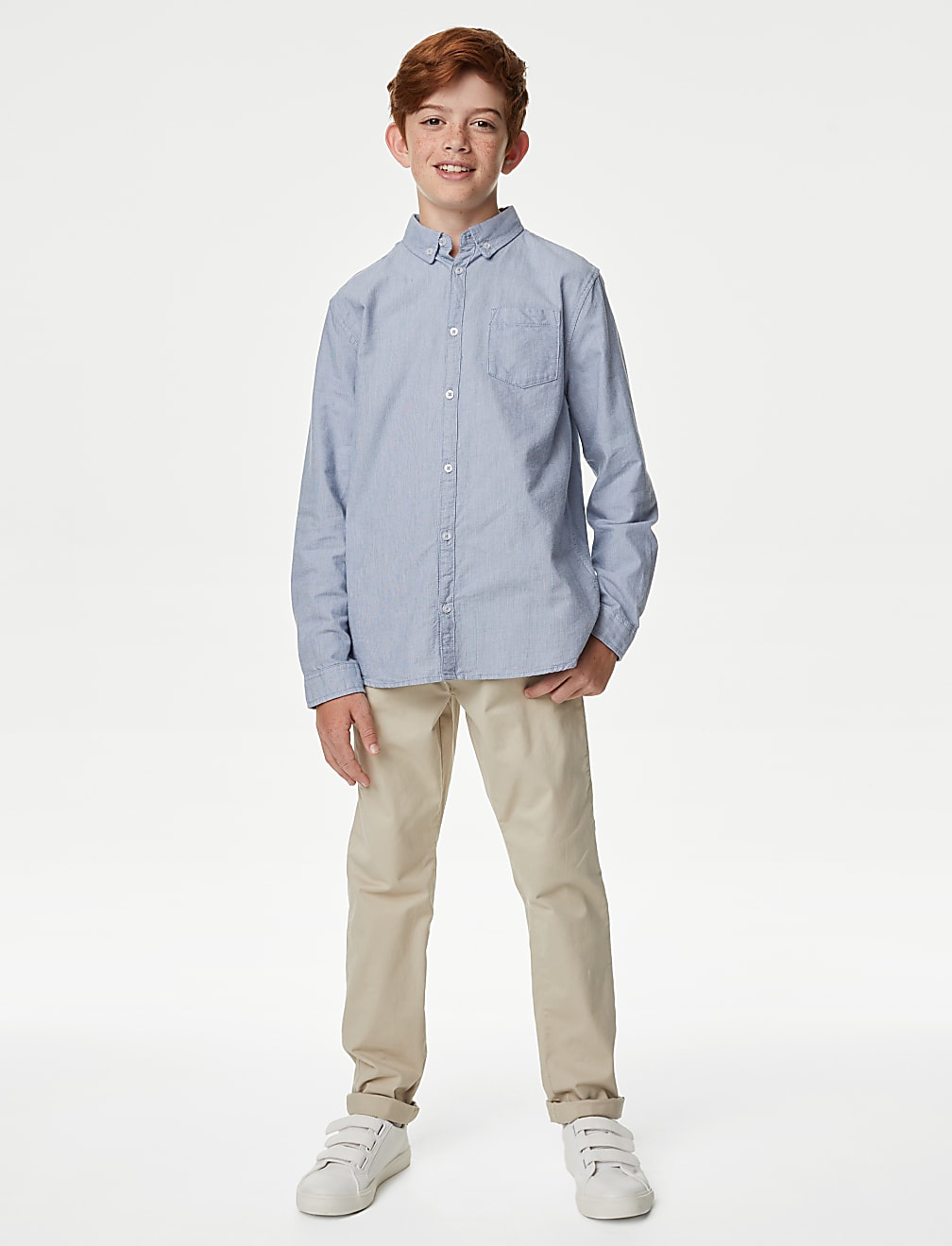 Pure Cotton Checked Oxford Shirt (6-16 Yrs)