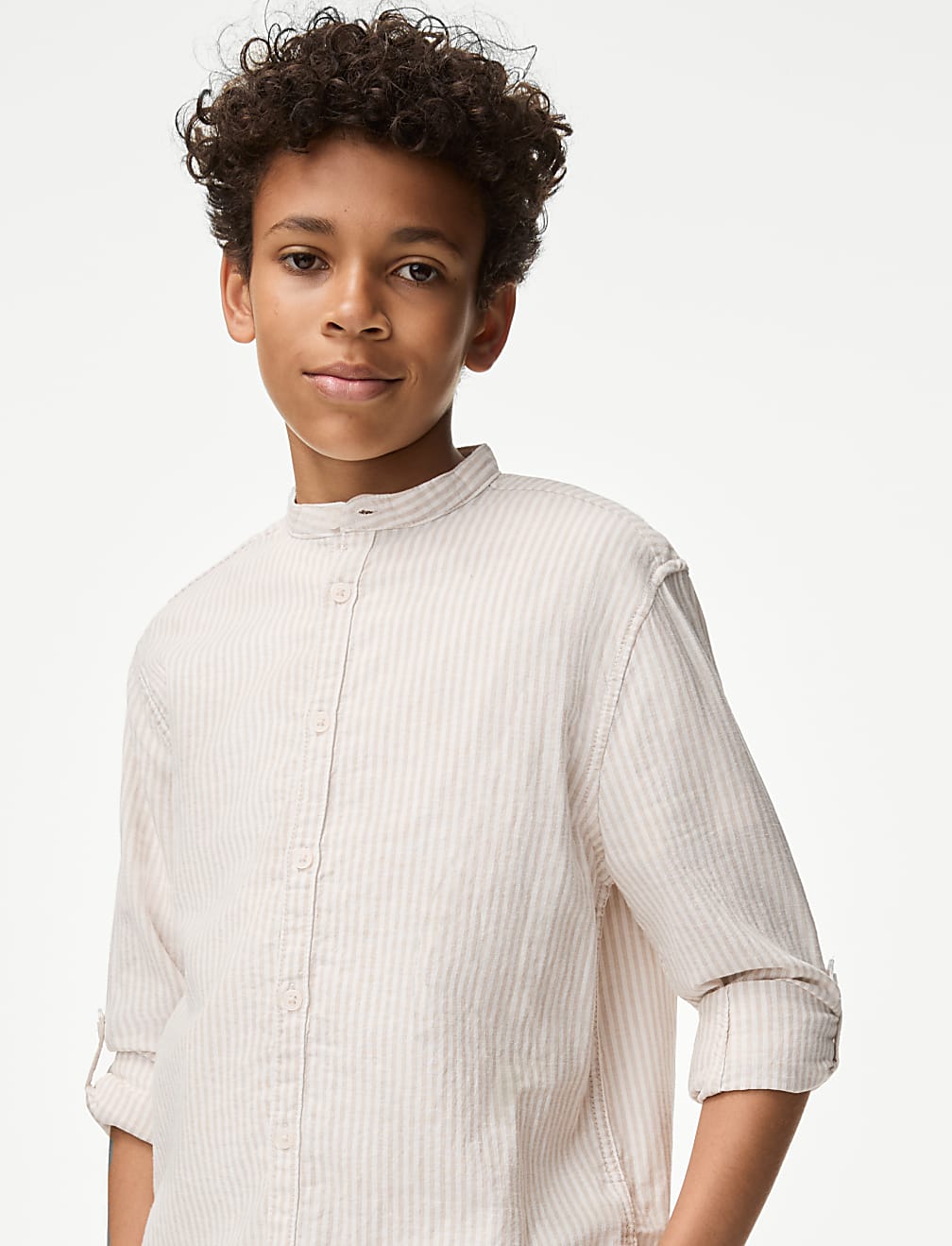 Cotton Rich Striped Shirt (6-16 Yrs)