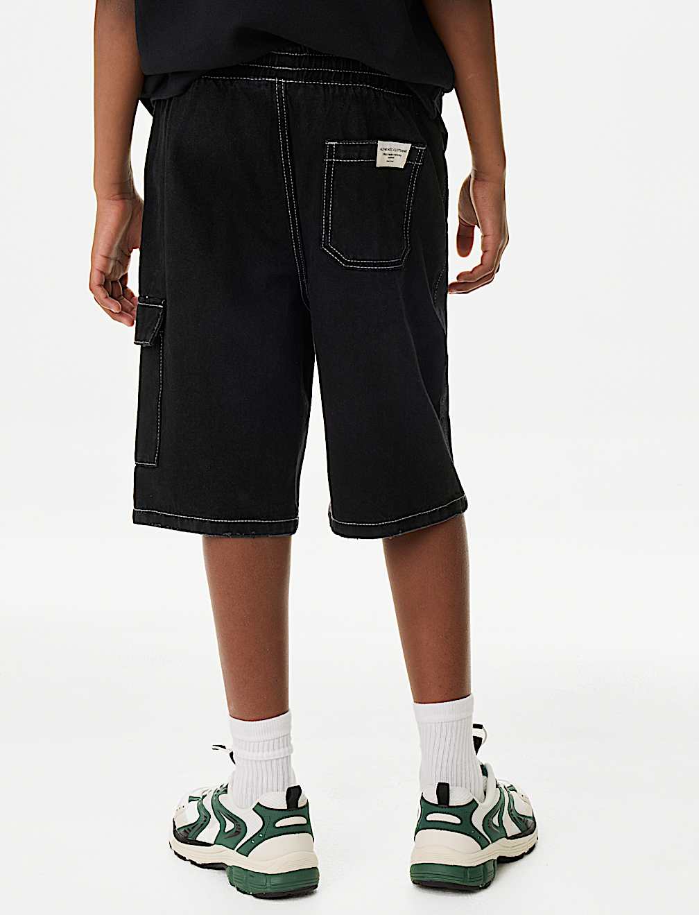 Contrast Stitch Denim Shorts (6-16 Yrs)