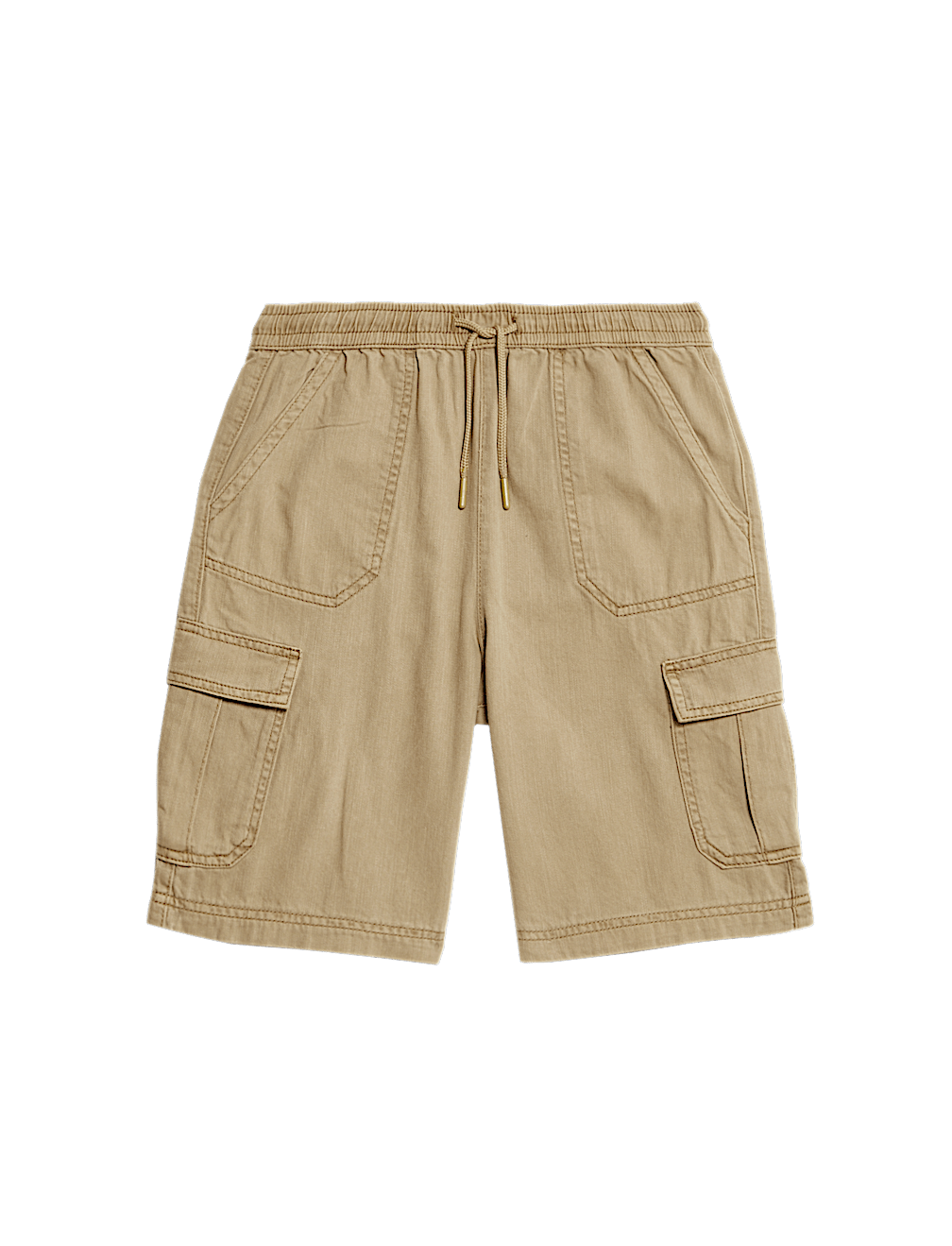 Pure Cotton Cargo Shorts (6-16 Yrs)