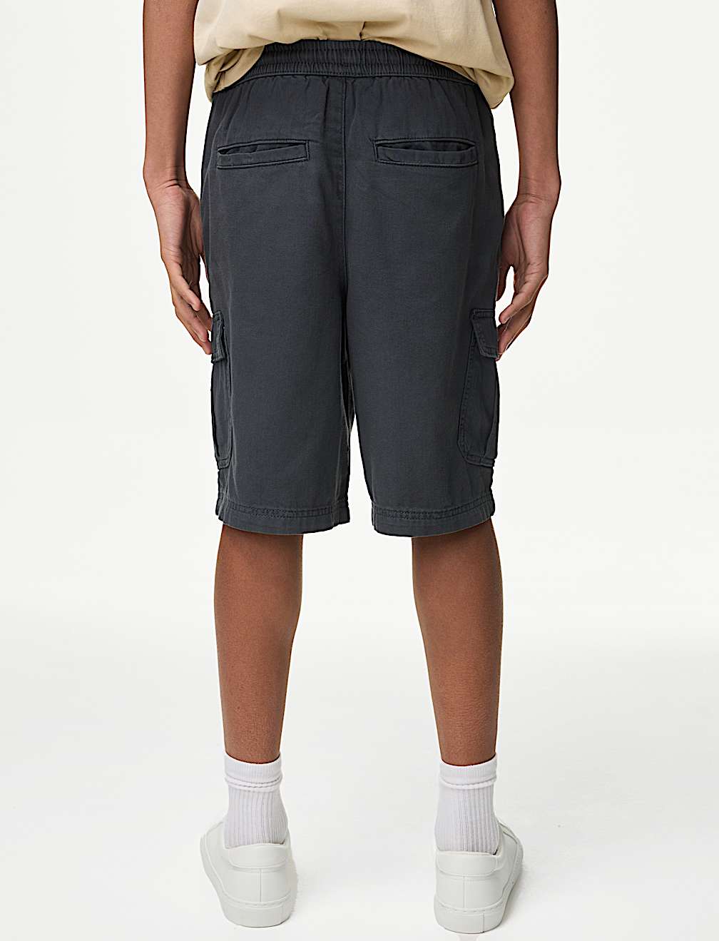 Pure Cotton Cargo Shorts (6-16 Yrs)