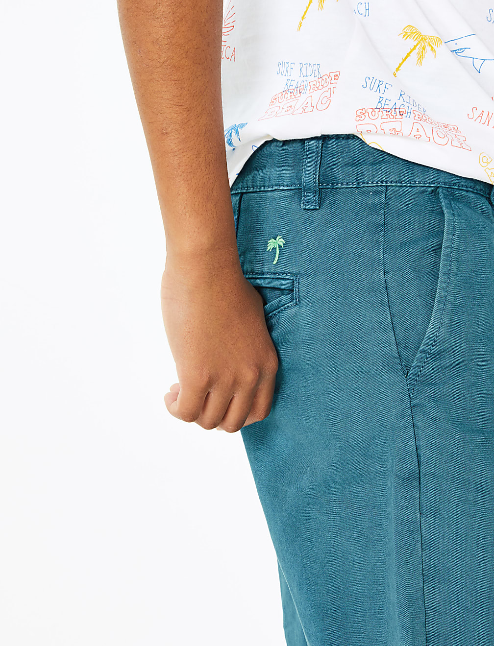 Pure Cotton Chino Shorts (6-16 Yrs)