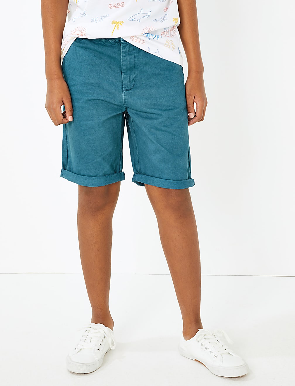 Pure Cotton Chino Shorts (6-16 Yrs)