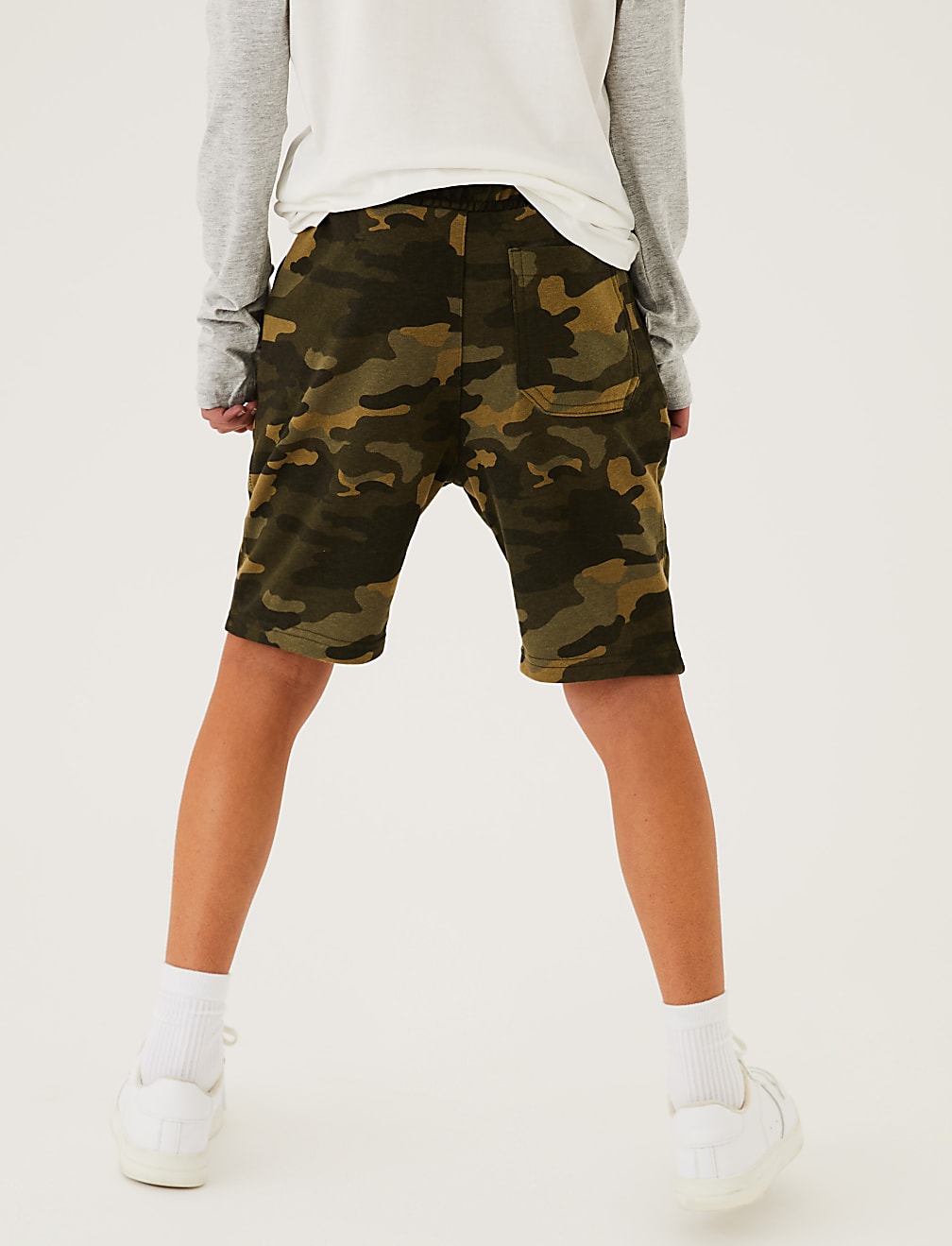 Cotton Rich Camouflage Shorts (6-16 Yrs)