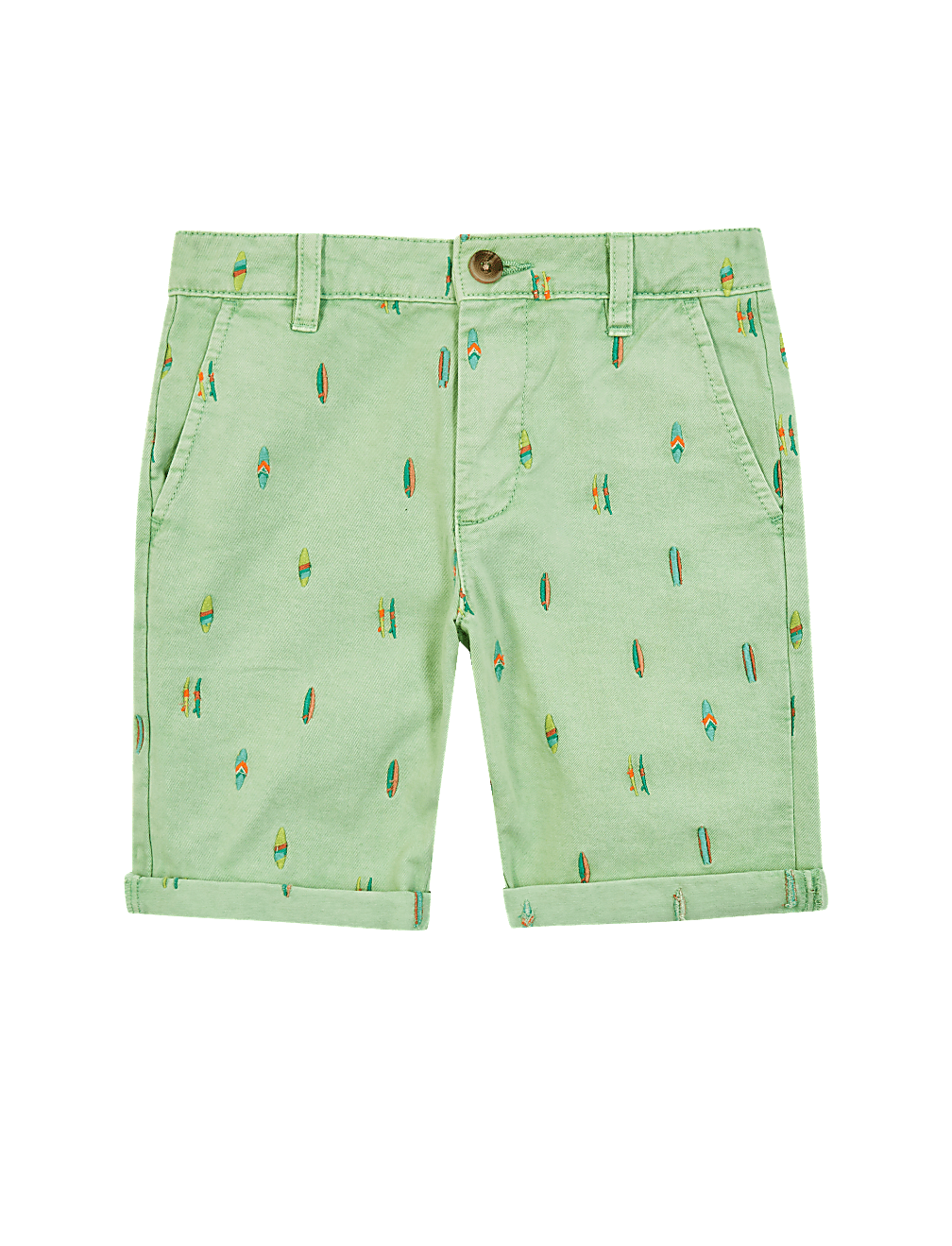 Cotton Embroidered Chino Shorts (6-16 Yrs)