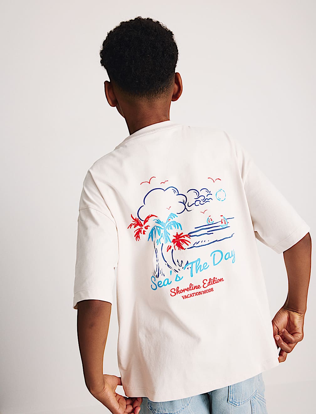 Pure Cotton Graphic T-Shirt (6-16 Yrs)