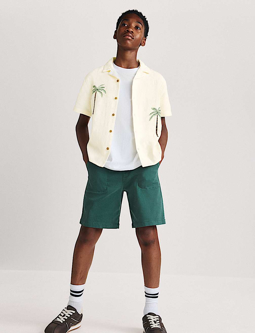 Pure Cotton Textured Shirt (6-16 Yrs)