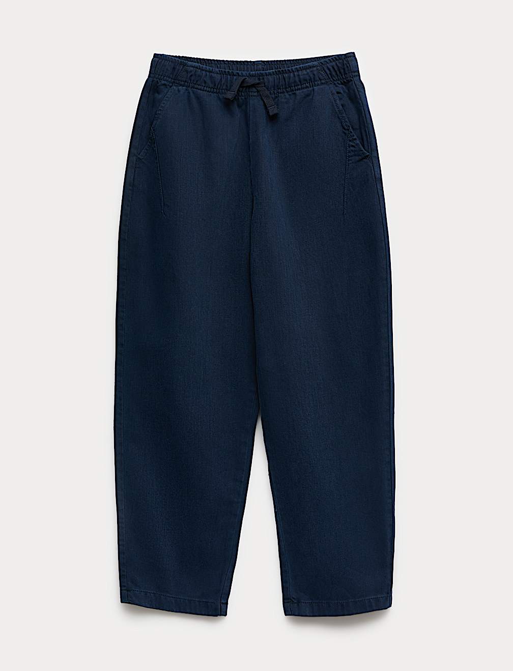 Relaxed Cotton Rich Lightweight Trousers (6-16 Yrs)