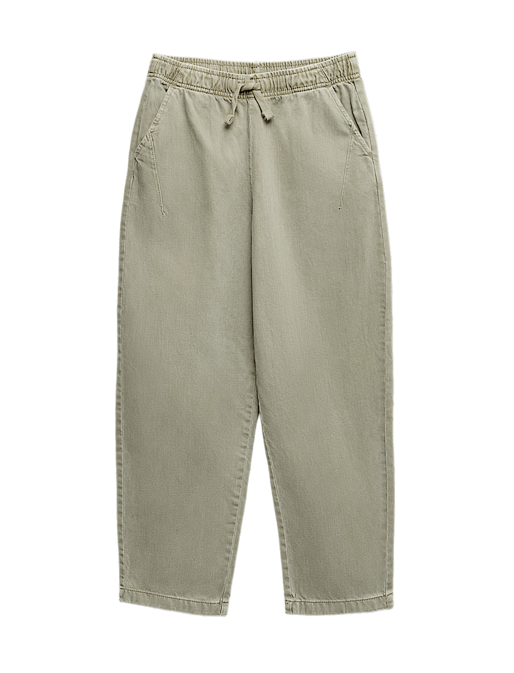Relaxed Cotton Rich Lightweight Trousers (6-16 Yrs)
