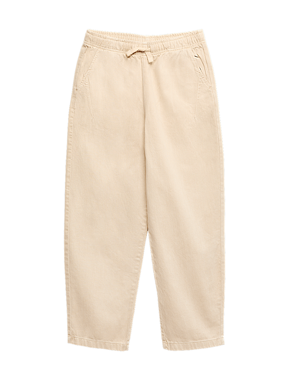 Relaxed Cotton Rich Lightweight Trousers (6-16 Yrs)