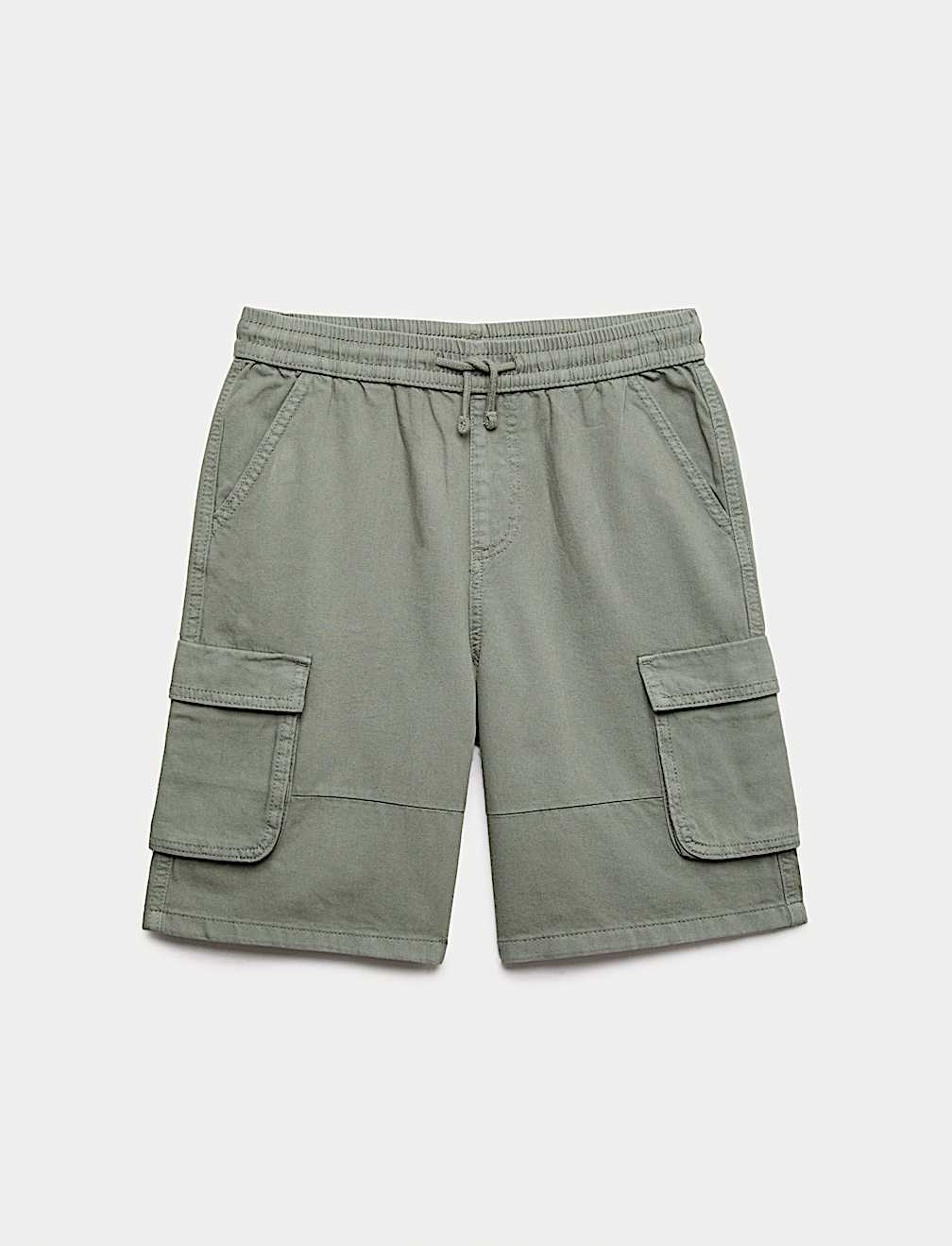 Pure Cotton Cargo Shorts (6-16 Yrs)
