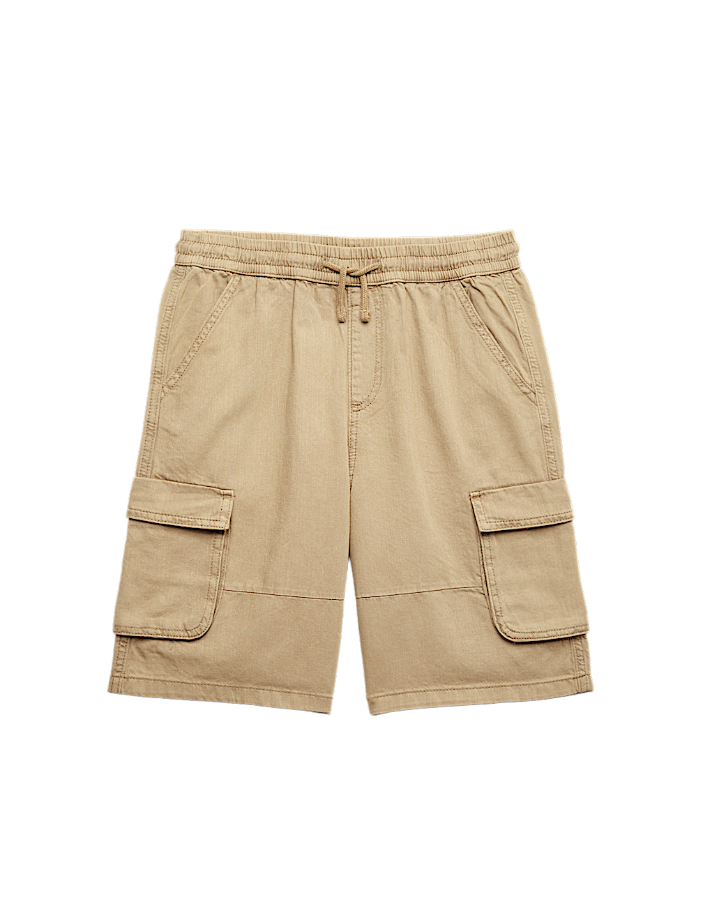 Pure Cotton Cargo Shorts (6-16 Yrs)