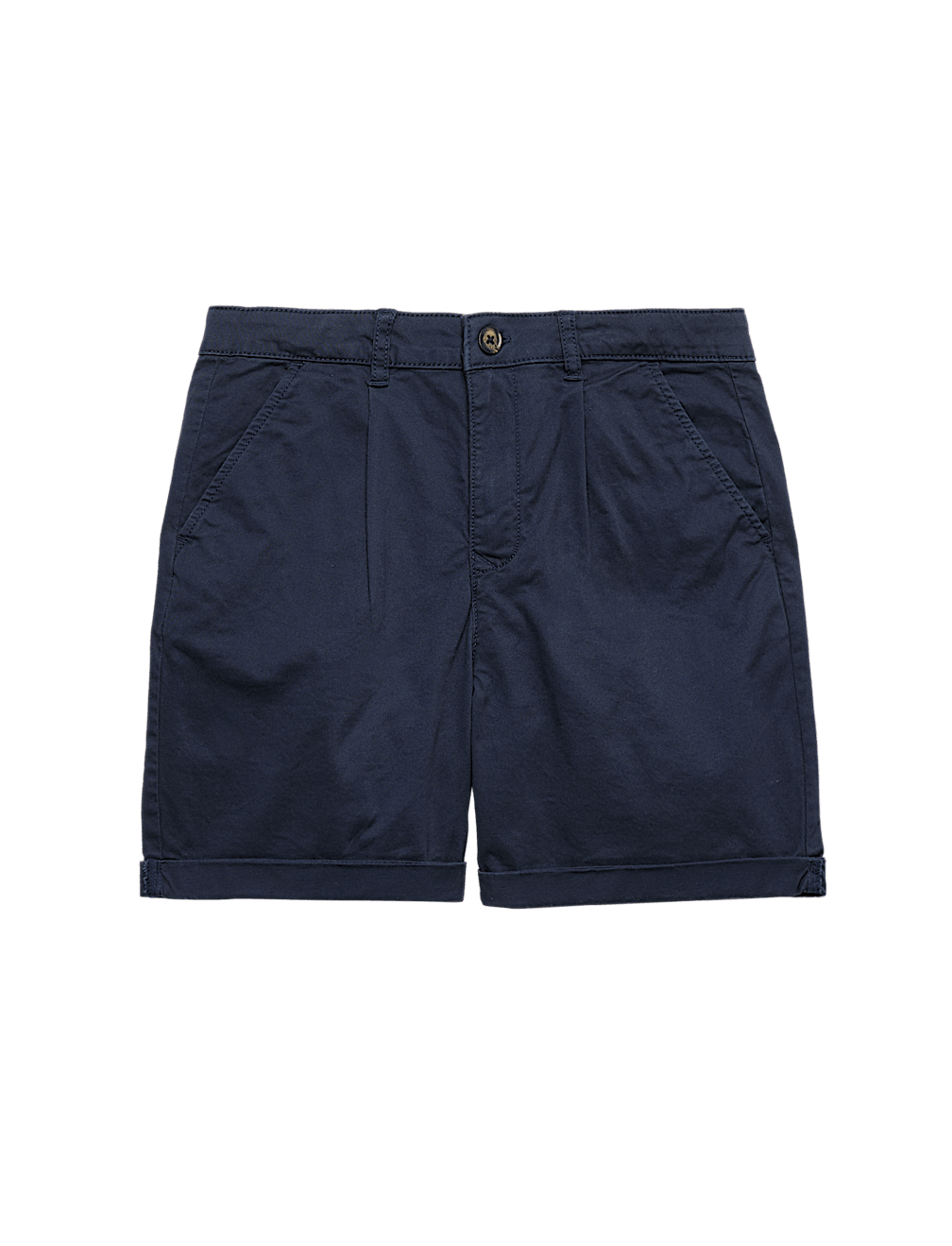 Cotton Rich Pleated Chino Shorts (6-16 Yrs)