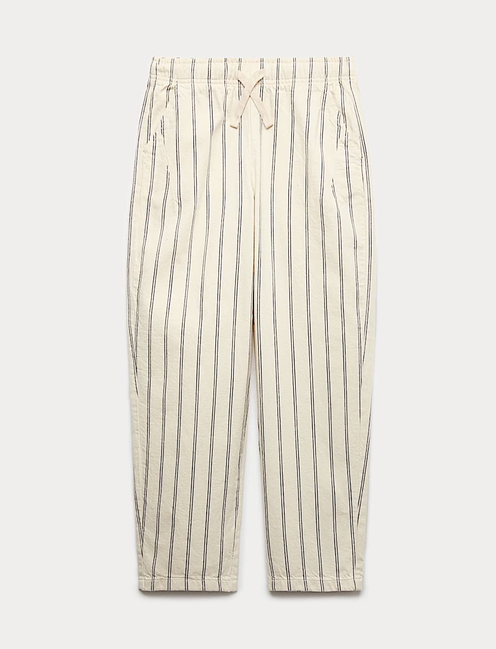 Cotton Rich Striped Lightweight Trousers (6-16 Yrs)