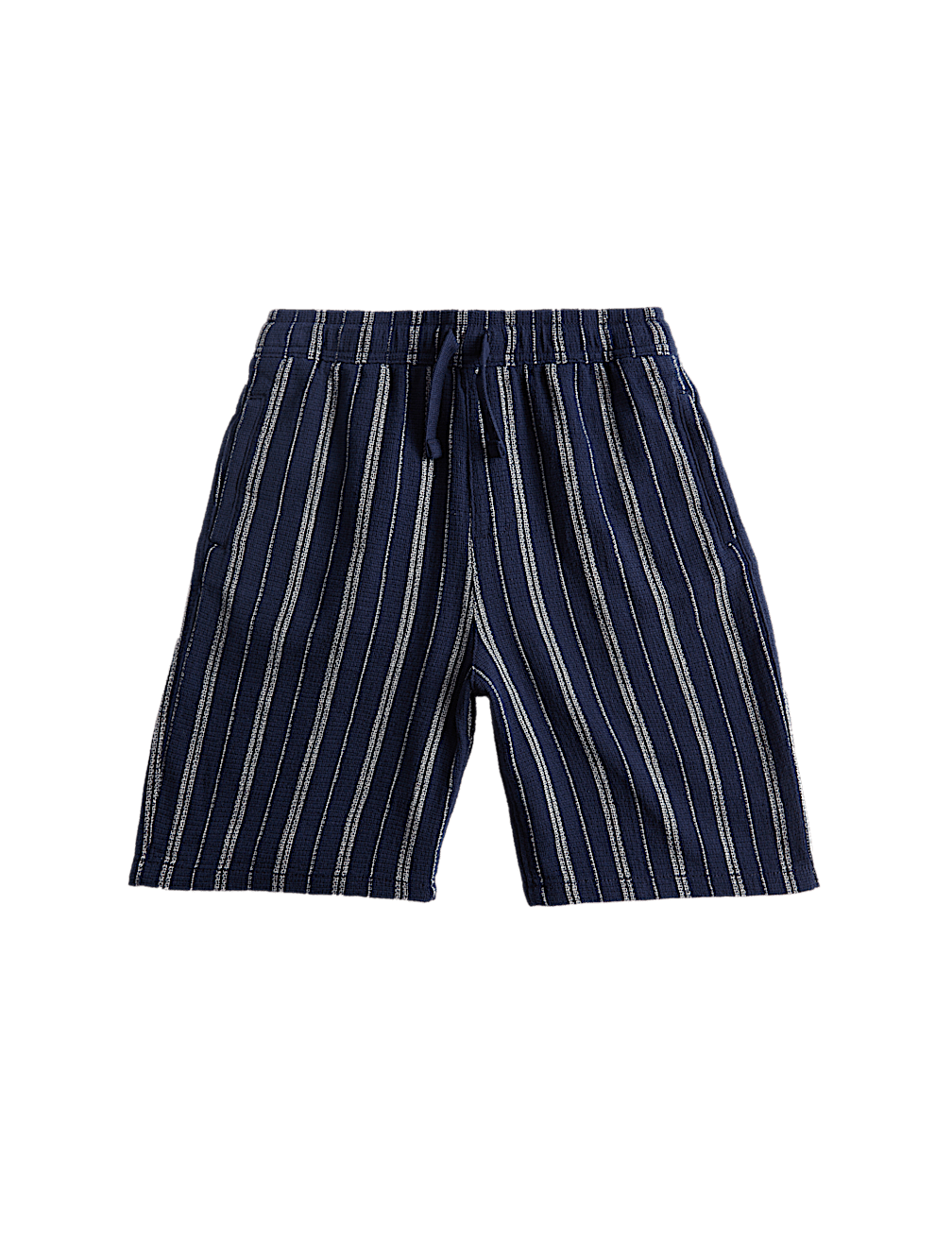 Pure Cotton Textured Striped Shorts (6-16 Yrs)