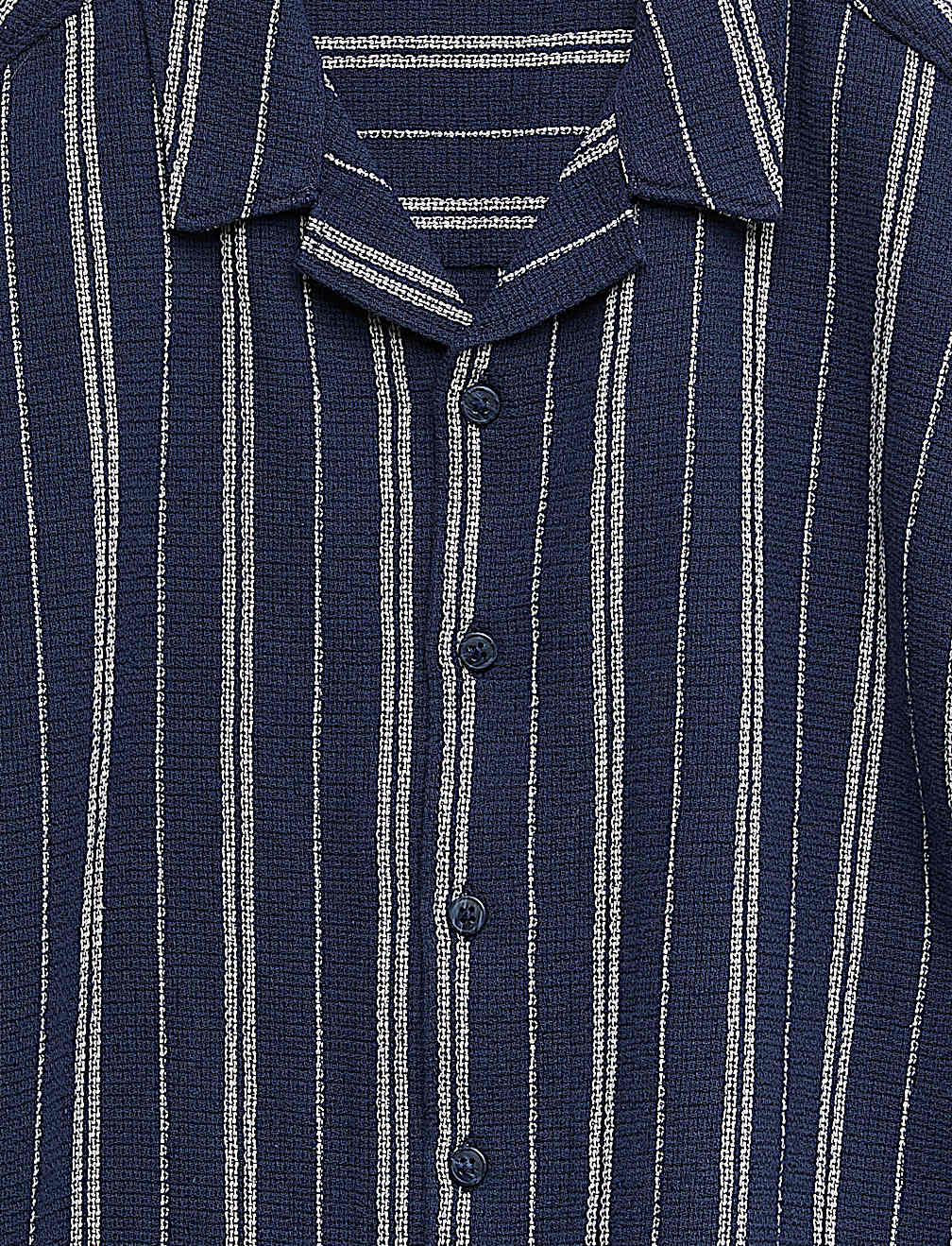 Pure Cotton Textured Stripe Shirt (6-16 Yrs)