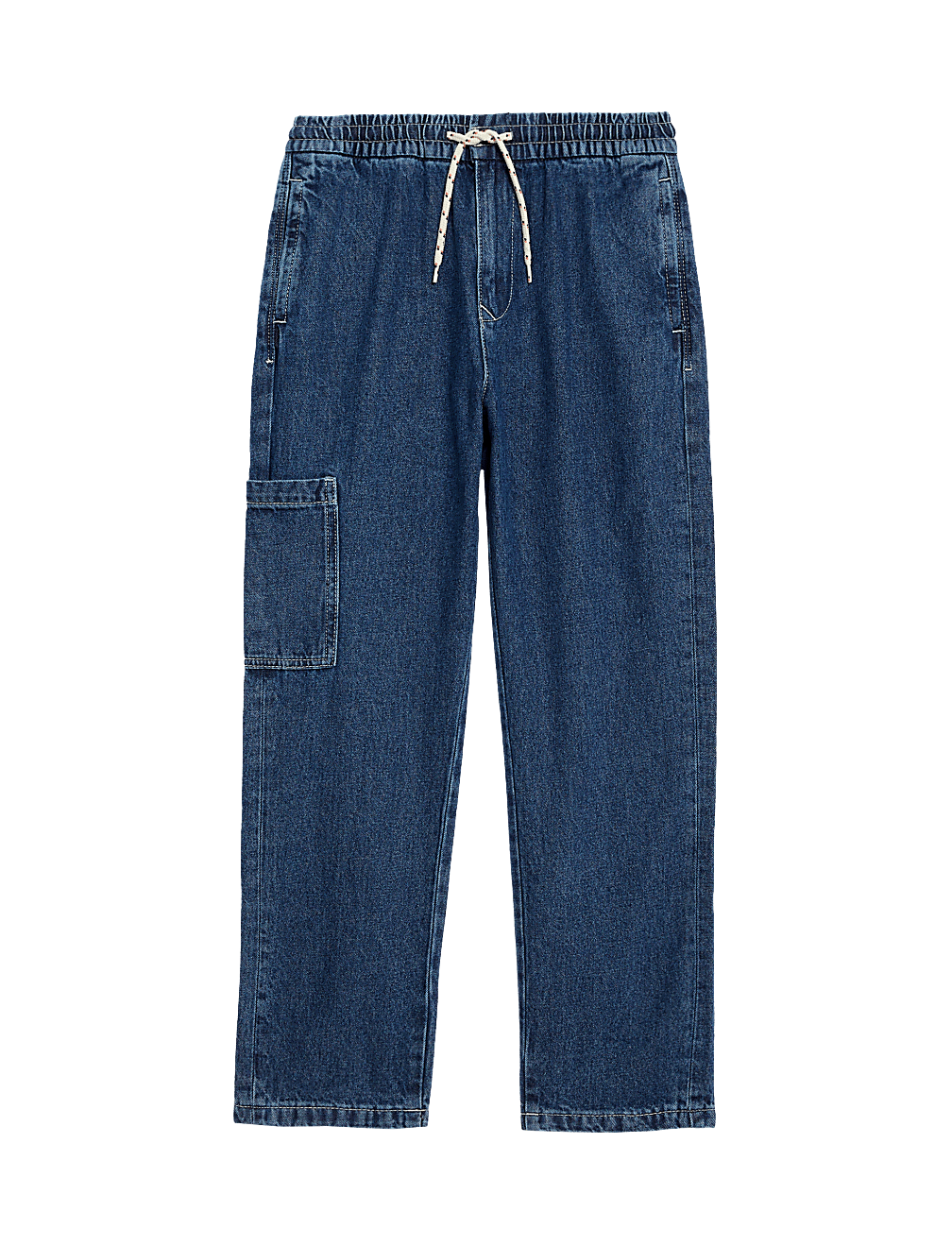 Relaxed Denim Cargo Jeans (6-16 Yrs)