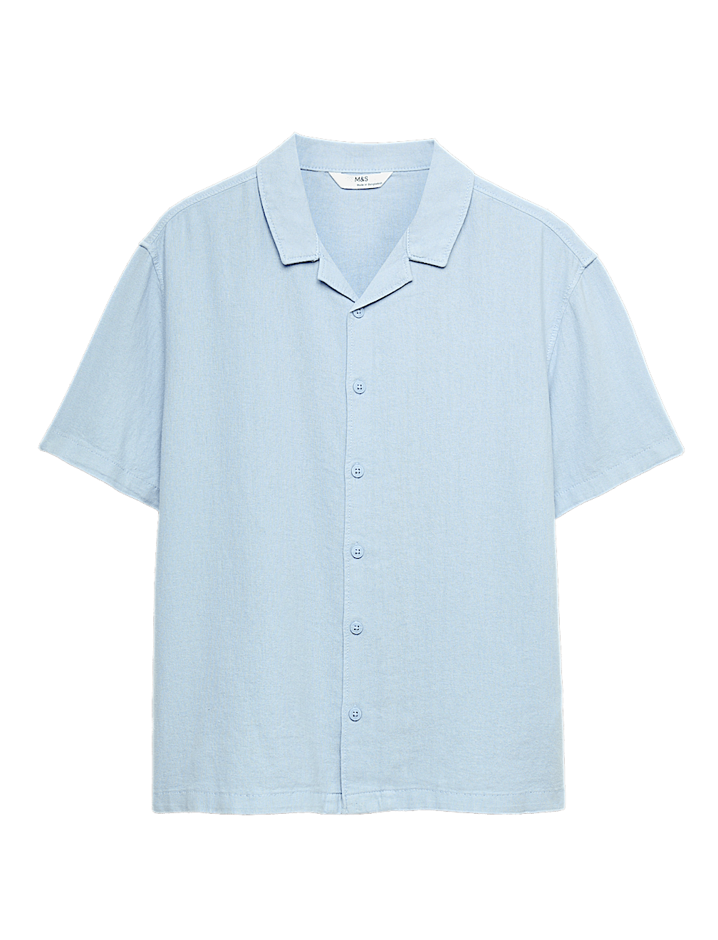 Linen Rich Plain Shirt (6-16 Yrs)