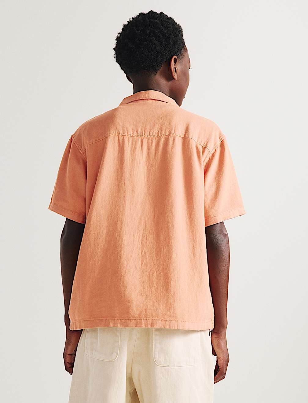 Linen Rich Plain Shirt (6-16 Yrs)
