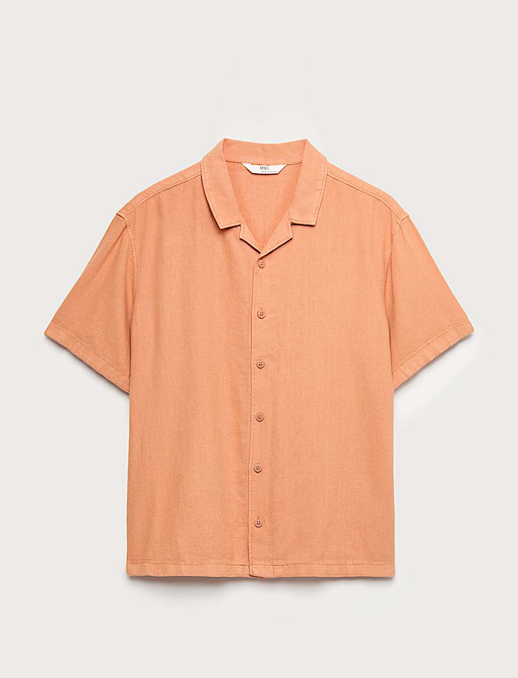 Linen Rich Plain Shirt (6-16 Yrs)