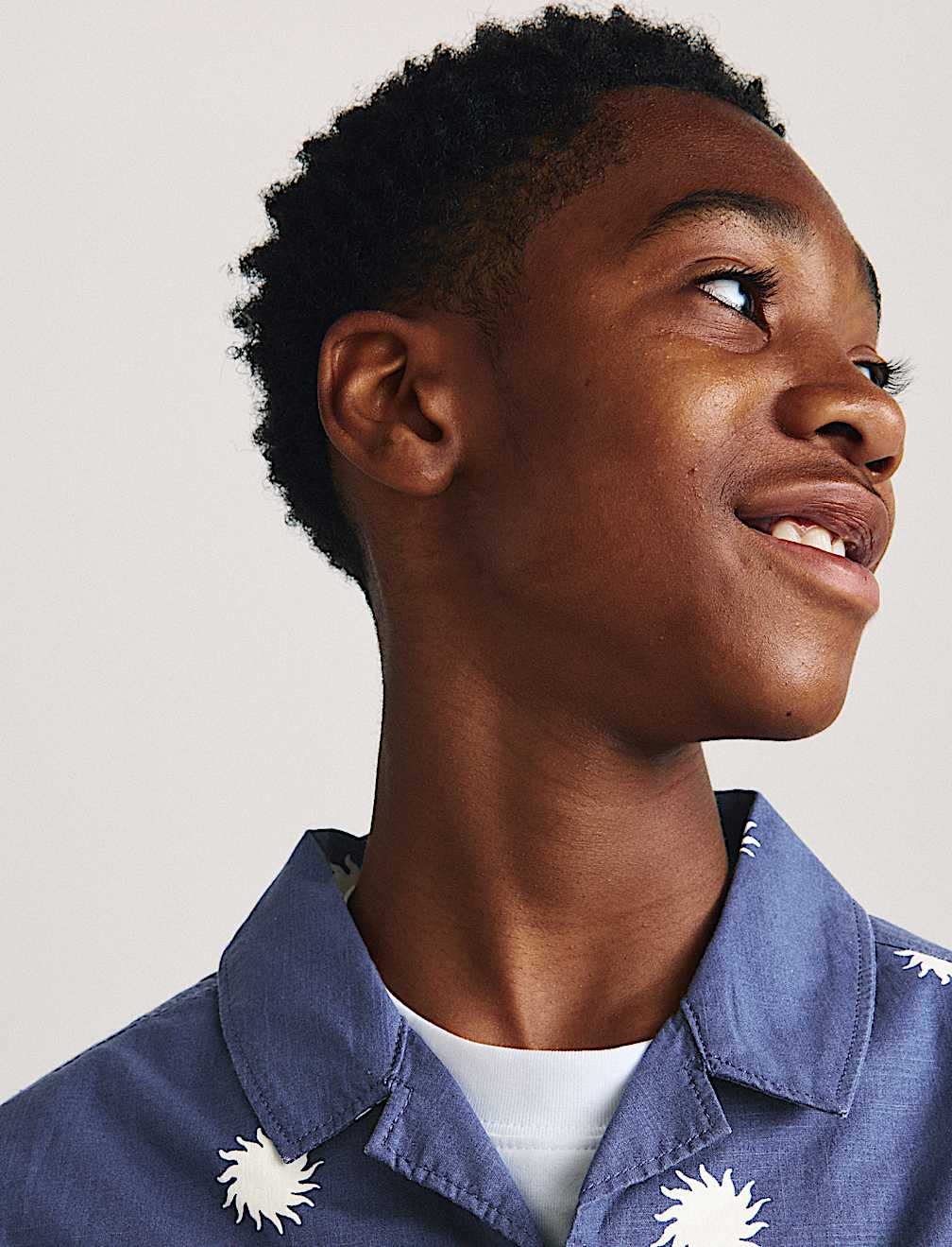 Pure Cotton Sun Print Shirt (6-16 Yrs)