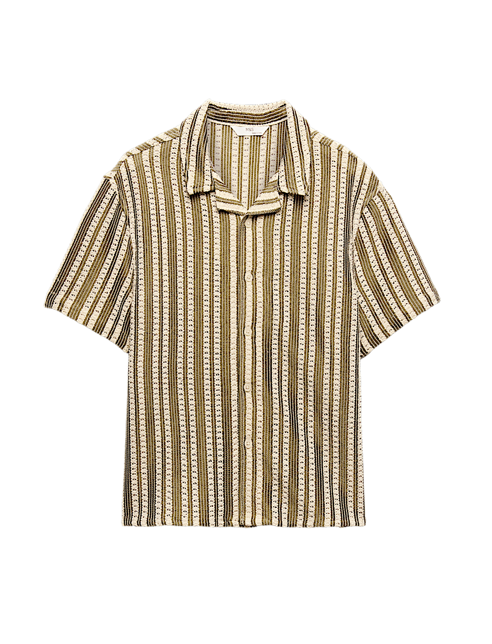 Cotton Rich Textured Striped Shirt (6-16 Yrs)