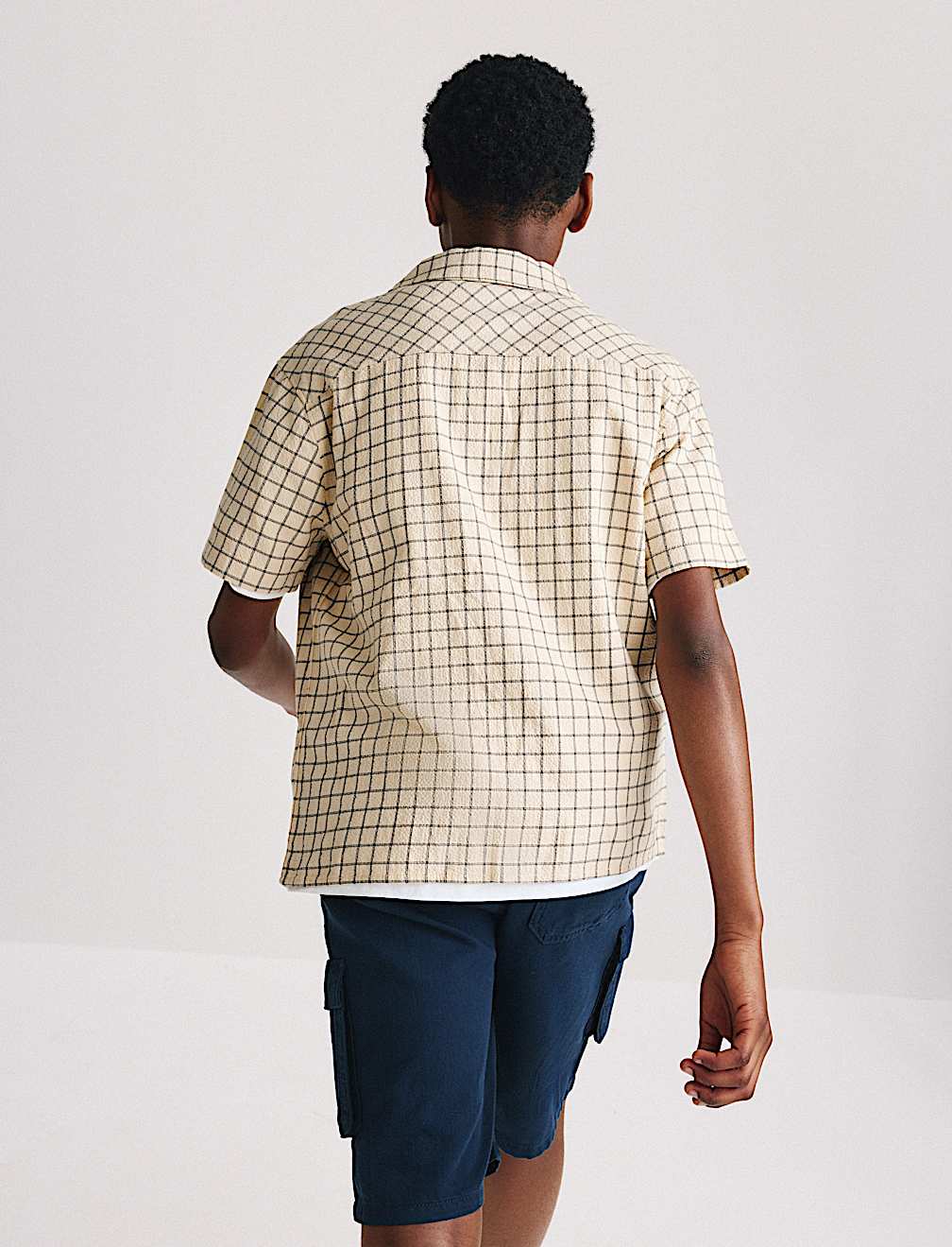 Cotton Rich Micro Check Shirt (6-16 Yrs)