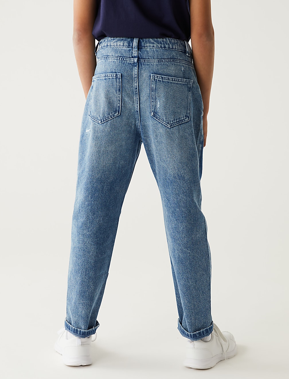 Pure Cotton Solid Regular Fit Jeans