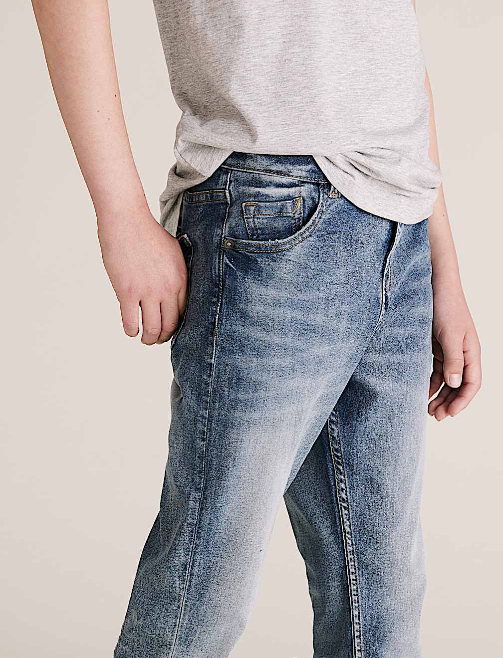 The Jones Slim Fit Cotton with Stretch Jeans (6-16 Yrs)