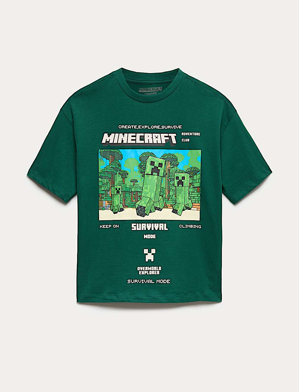 Pure Cotton Minecraft&trade; Graphic T-Shirt (6-16 Yrs)