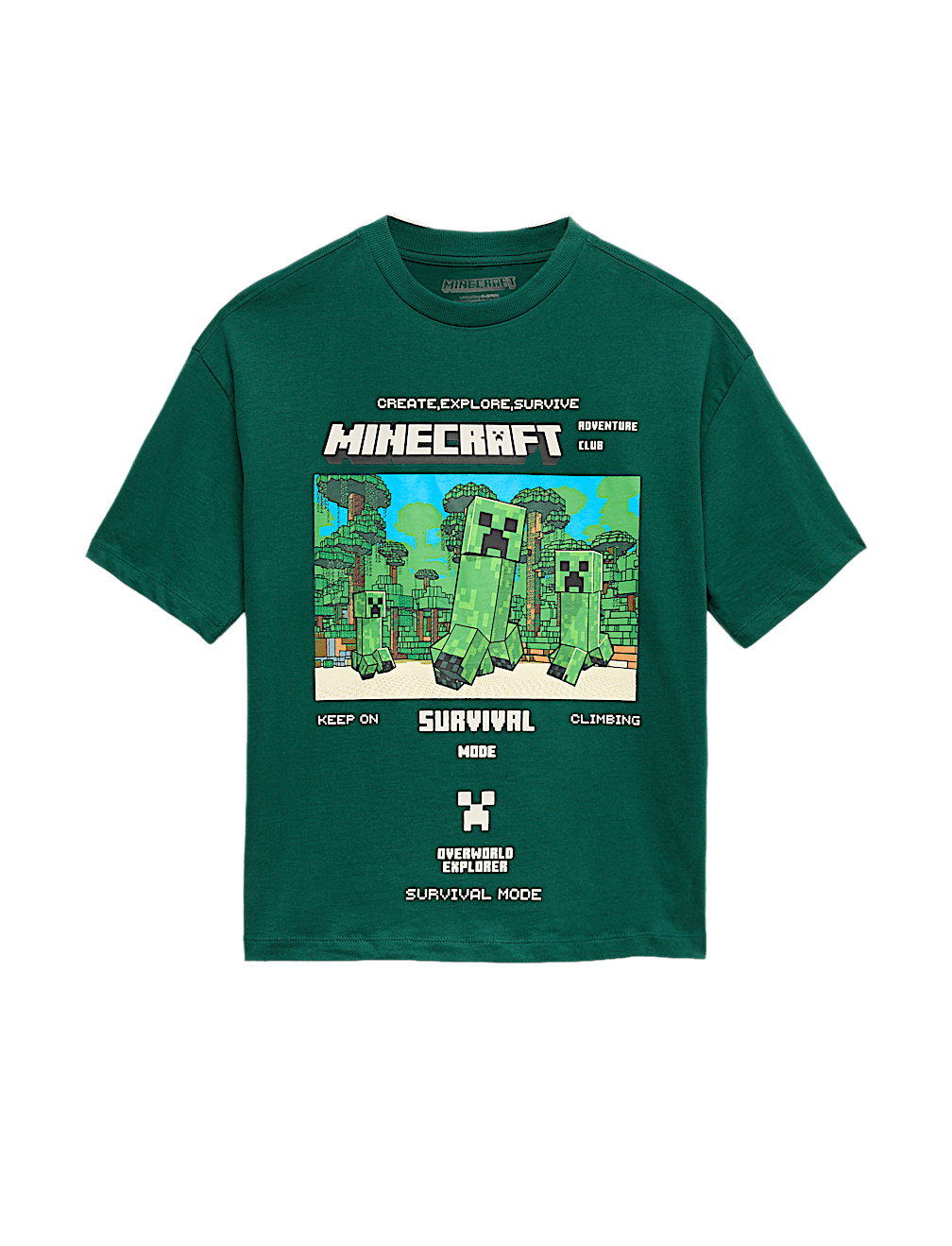 Pure Cotton Minecraft&trade; Graphic T-Shirt (6-16 Yrs)