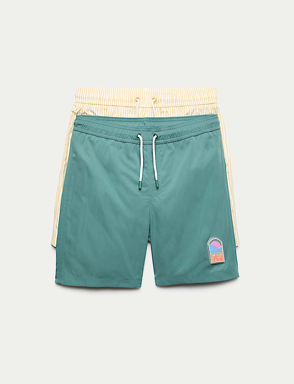2 Pack Swim Shorts (6-16 Yrs)