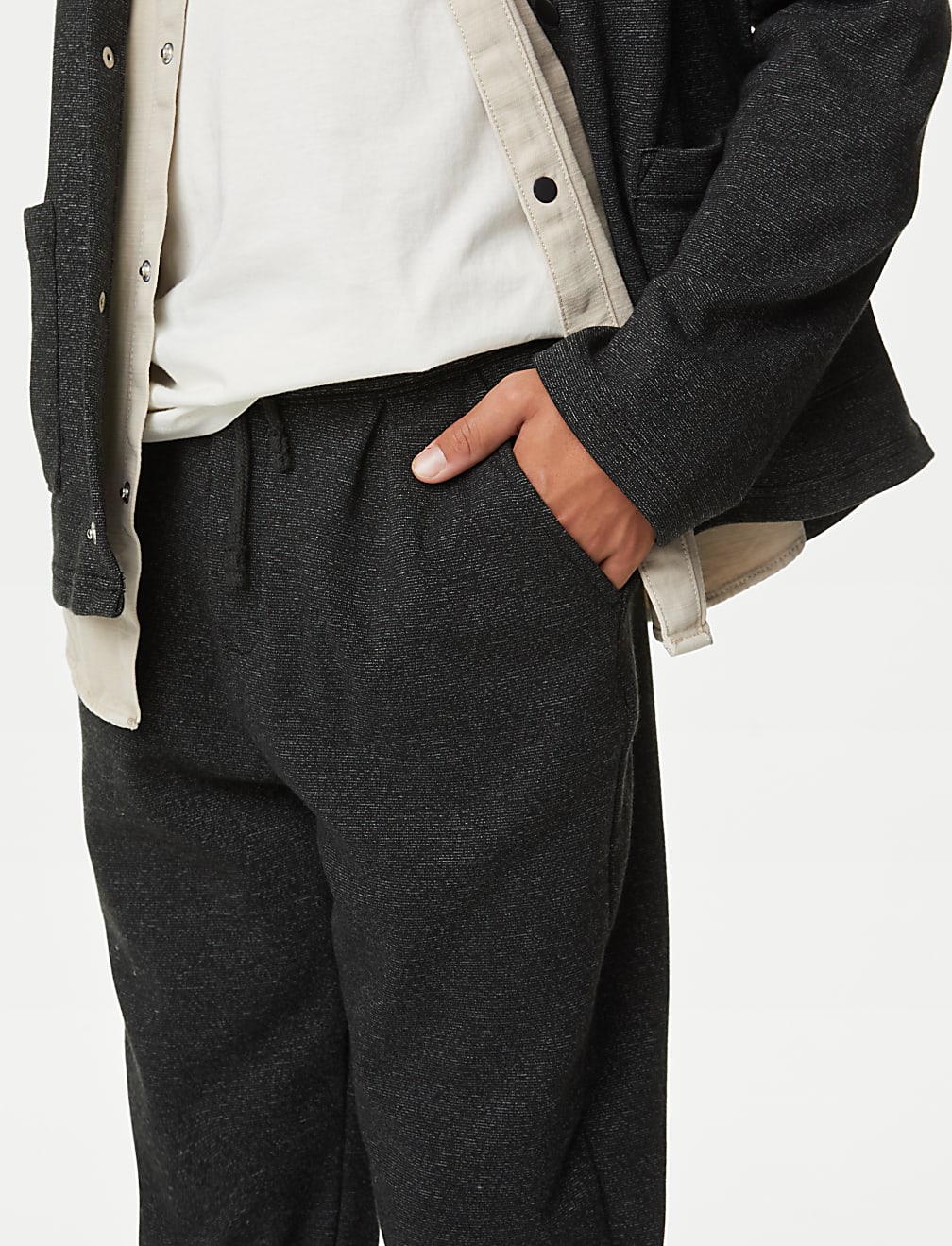 Cotton Rich Checked Joggers (6-16 Yrs)