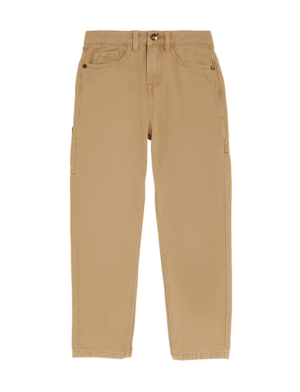Relaxed Pure Cotton Trousers