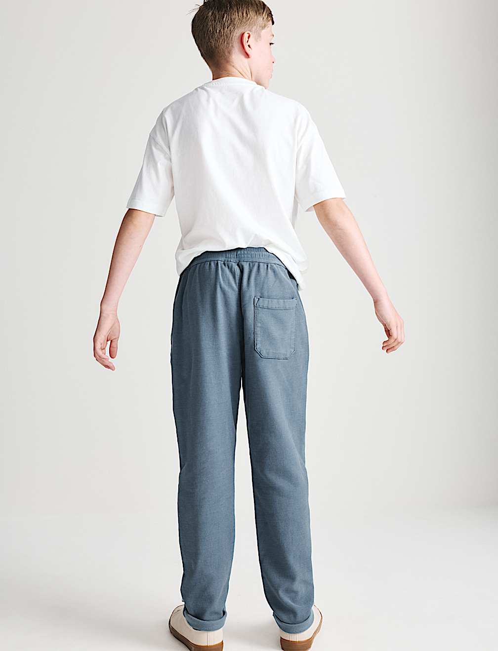 Relaxed Cotton Rich Skater Chinos