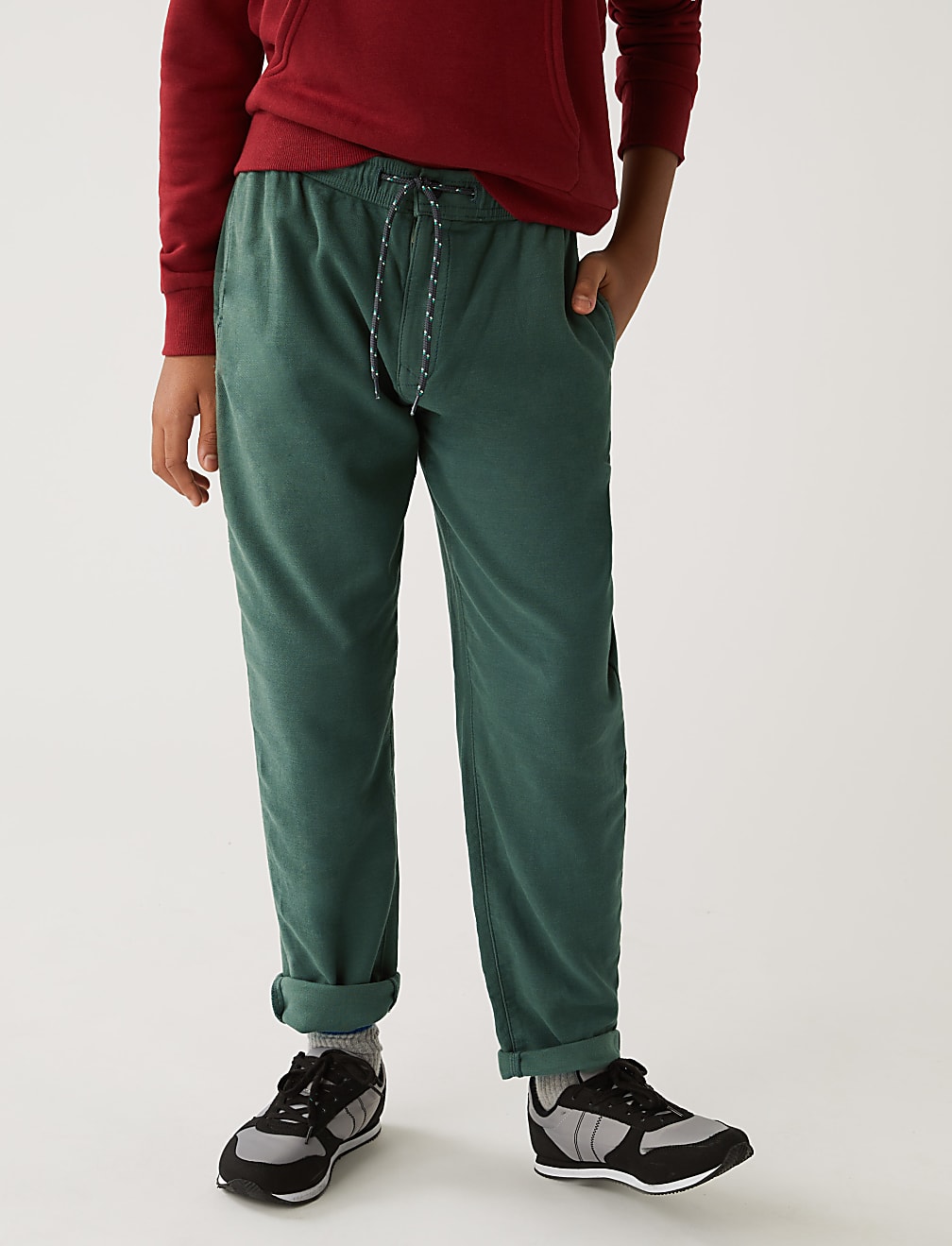 Relaxed Cotton Rich Skater Chinos