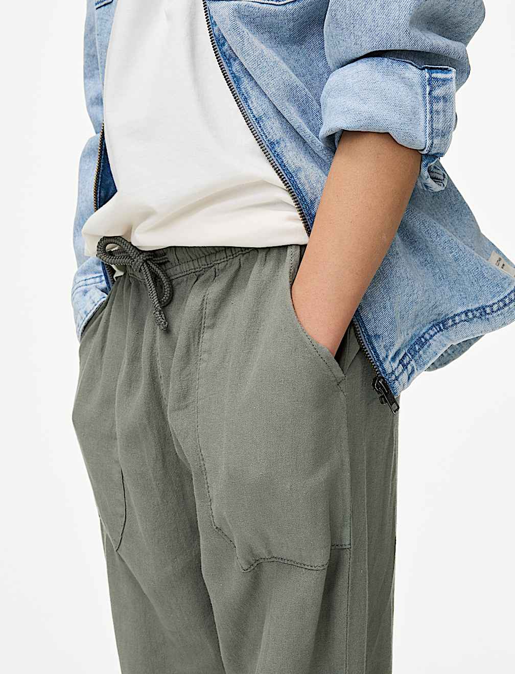Linen Rich Trousers (6-16 Yrs)