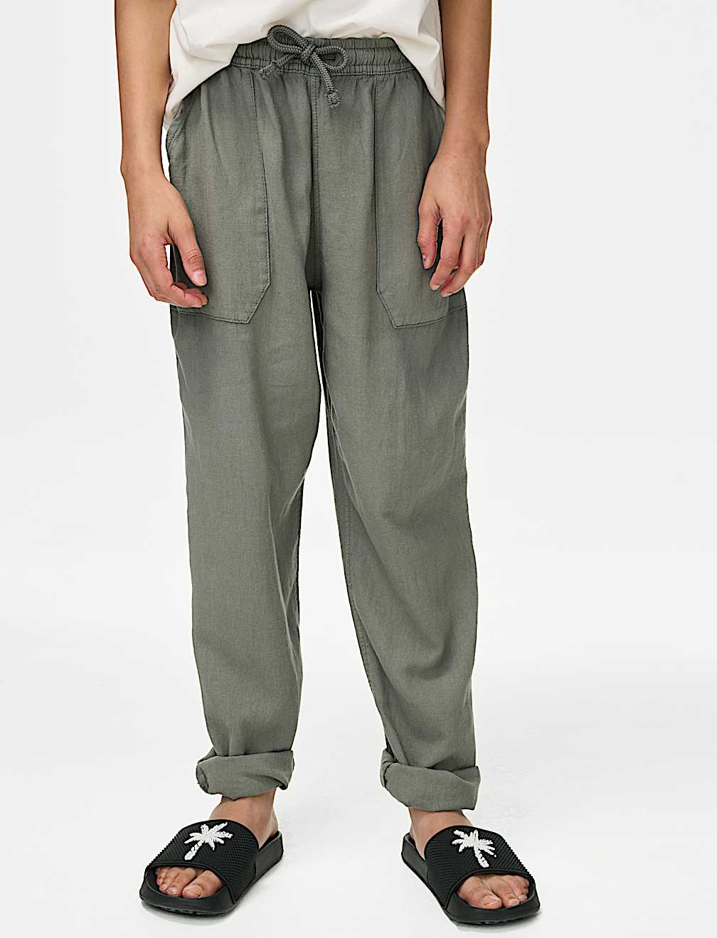 Linen Rich Trousers (6-16 Yrs)