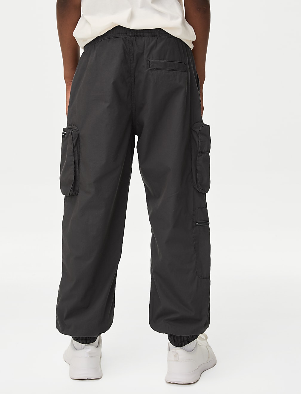 Pure Cotton Cargo Trousers (6-16 Yrs)
