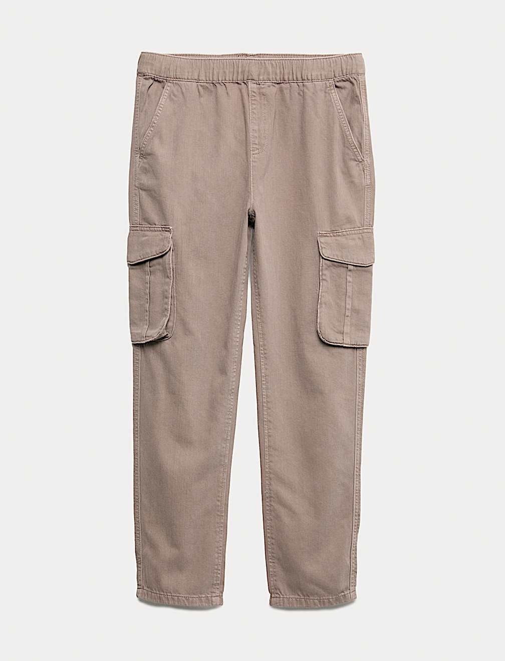 Pure Cotton Woven Cargo Trousers (6-16 Yrs)