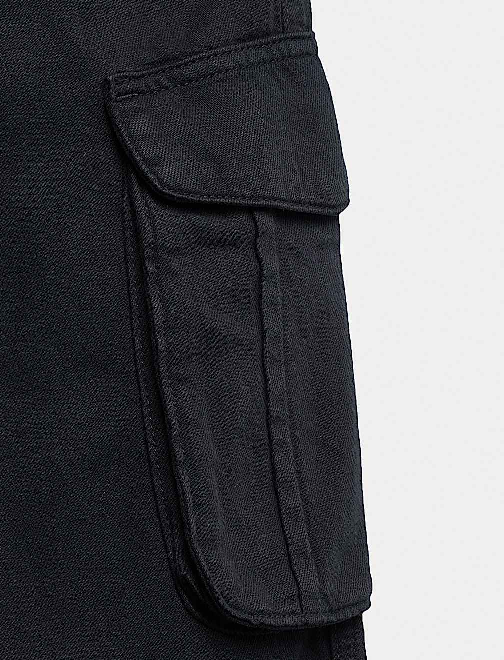 Pure Cotton Woven Cargo Trousers (6-16 Yrs)