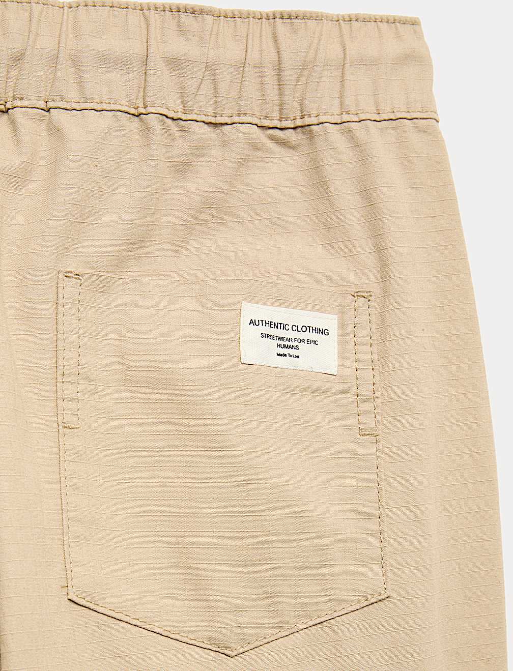 2 Pack Pure Cotton Ripstop Trousers (6-16 Yrs)
