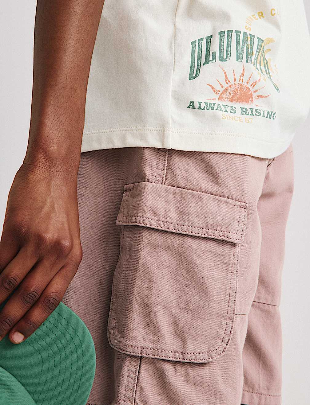 Pure Cotton Cargo Shorts (6-16 Yrs)