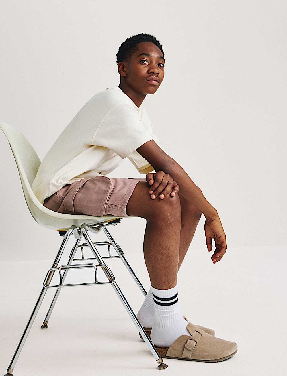 Pure Cotton Cargo Shorts (6-16 Yrs)
