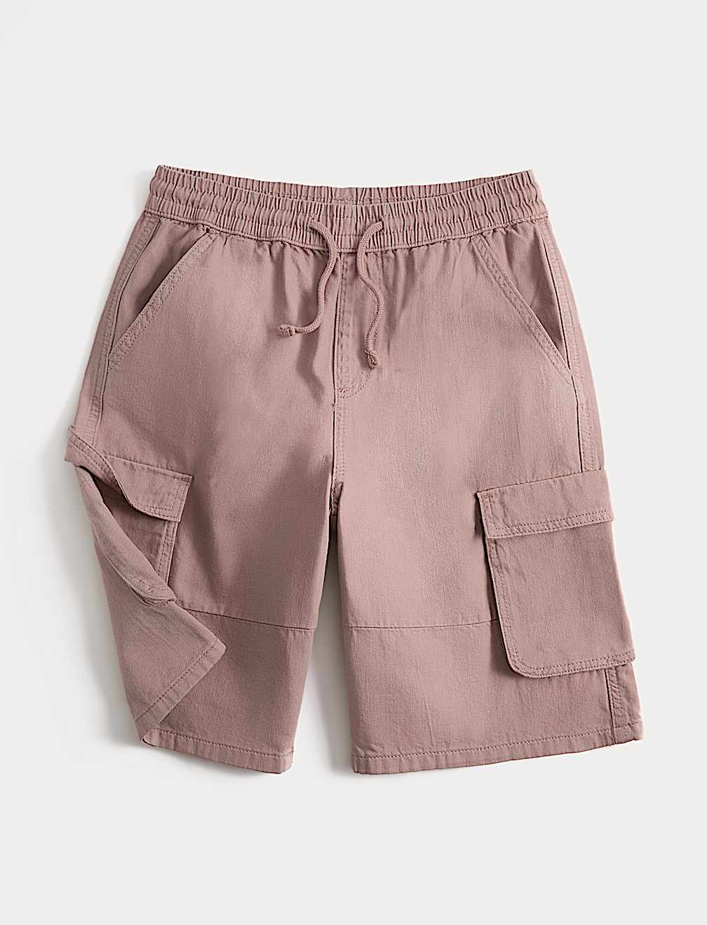 Pure Cotton Cargo Shorts (6-16 Yrs)