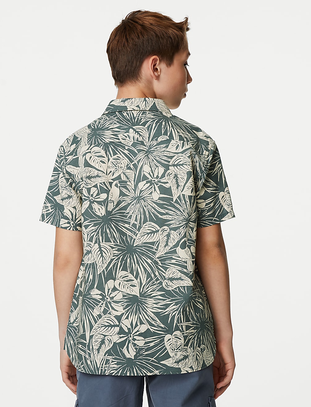 Pure Cotton Parrot Print Shirt
